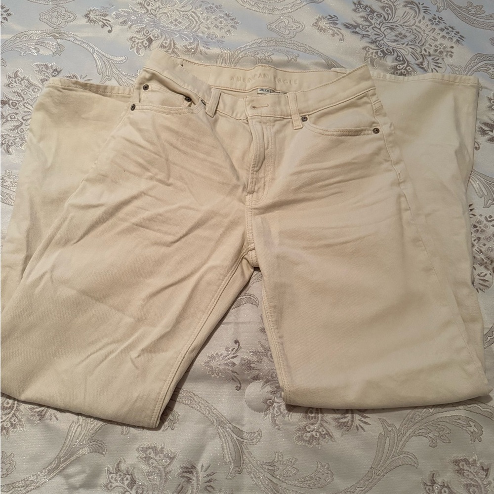 American Eagle Outfitters Beige Stretch Jeans